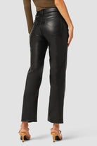 Remi High Rise Straight - Black Leatherette by Hudson — view 4