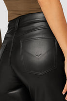 Remi High Rise Straight - Black Leatherette by Hudson — view 6