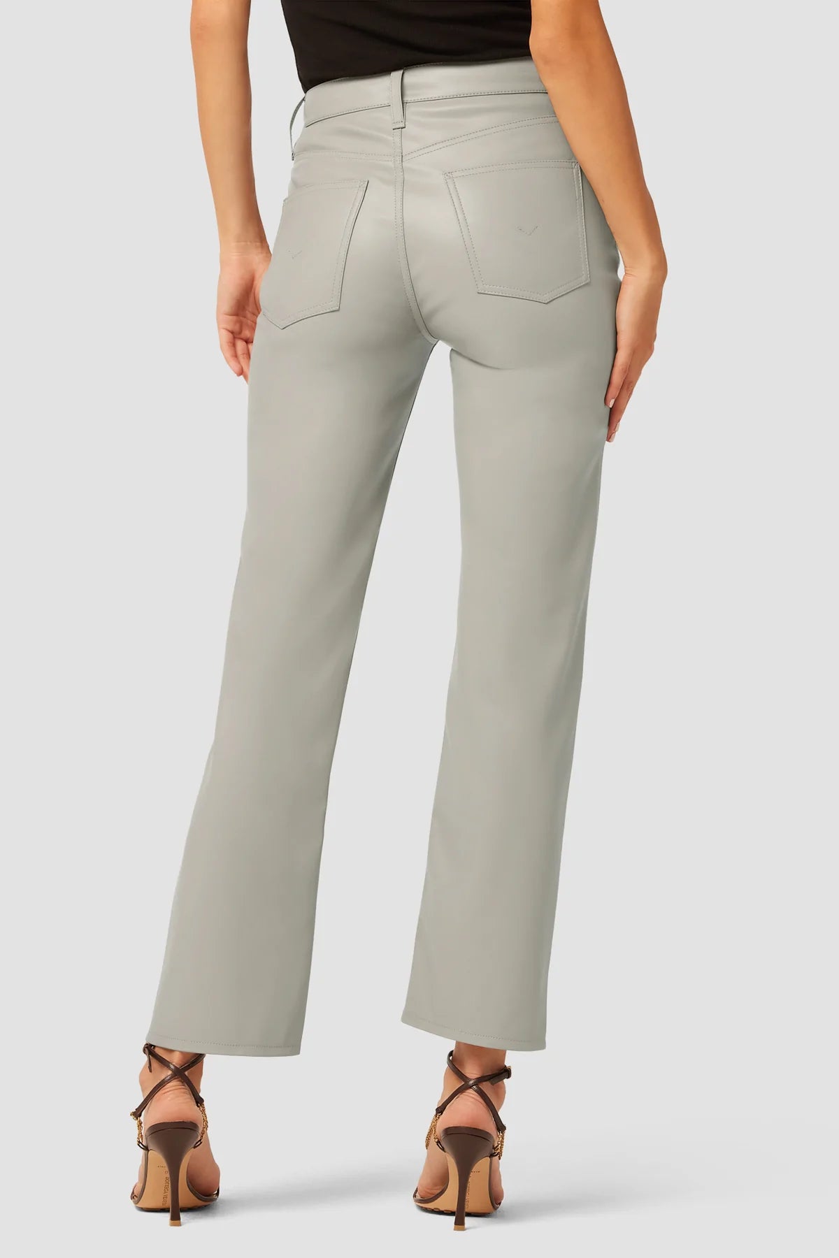 Remi High Rise Straight - Moon Rock Leatherette by Hudson — view 4