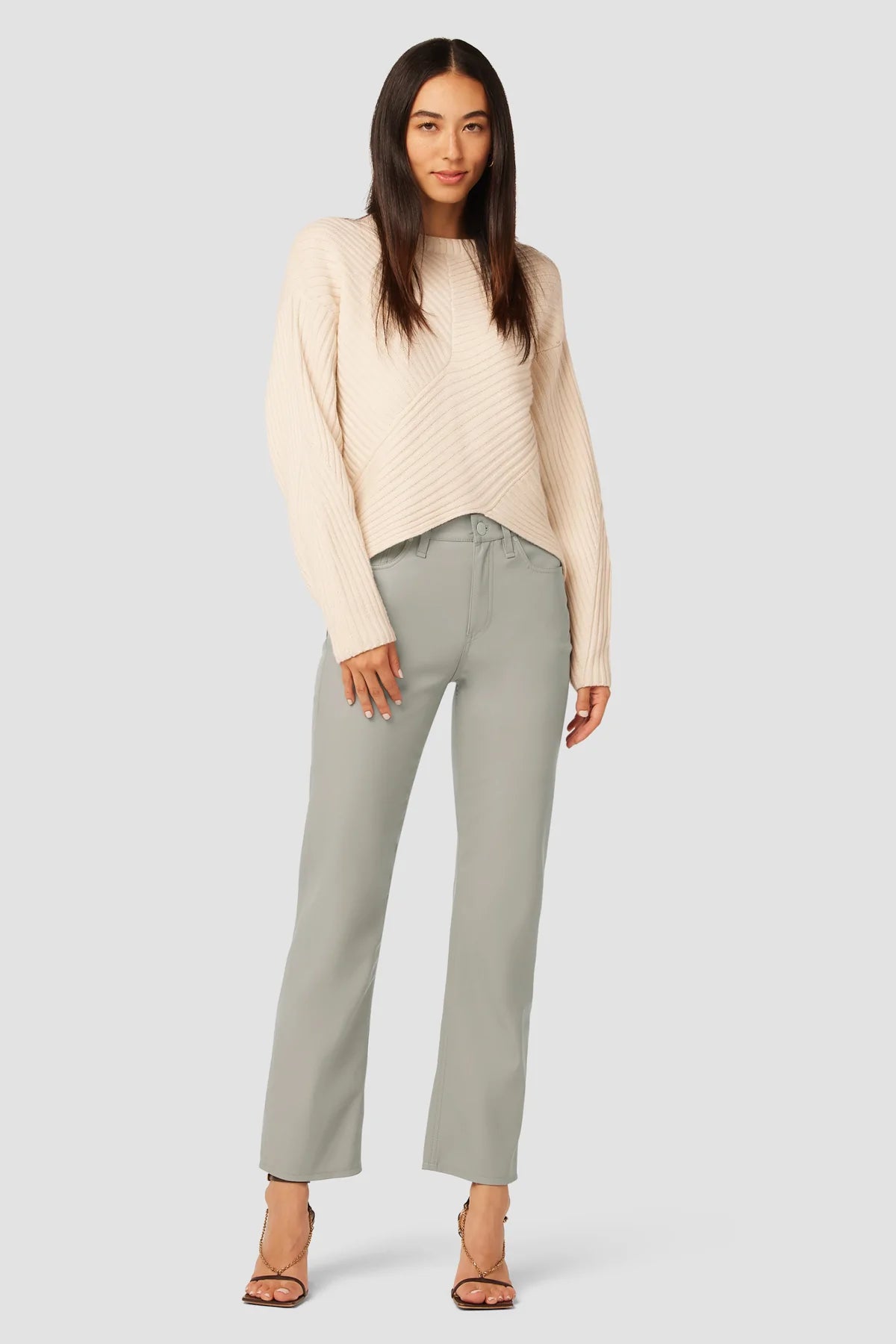 Remi High Rise Straight - Moon Rock Leatherette by Hudson | 25 South Boutiques