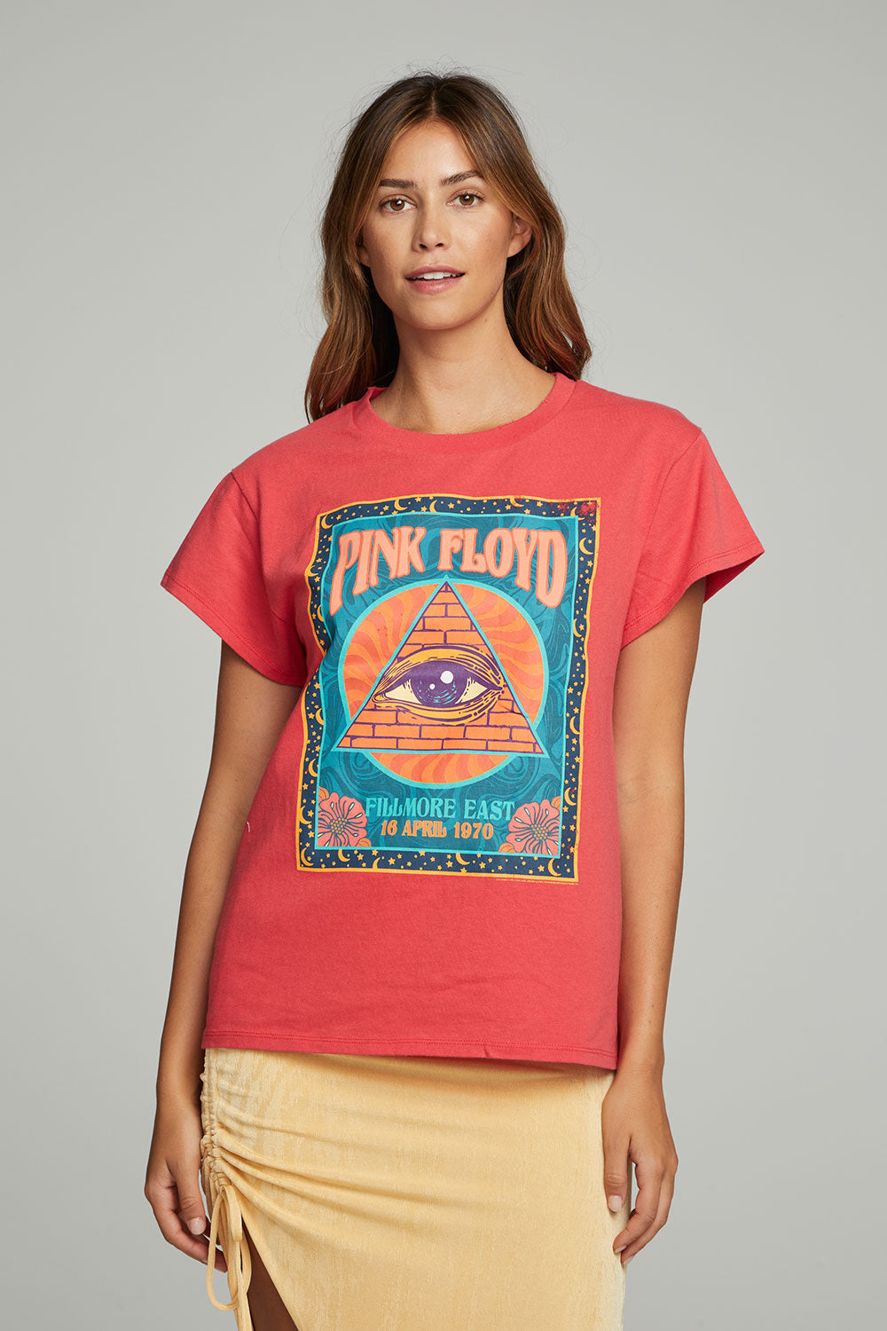 Pink Floyd Filmore East Tee - Hibiscus by Chaser — view 3