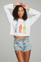 Coca Cola Neon Pop Art Top - White by Chaser — view 3