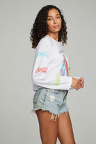 Coca Cola Neon Pop Art Top - White by Chaser — alternate view