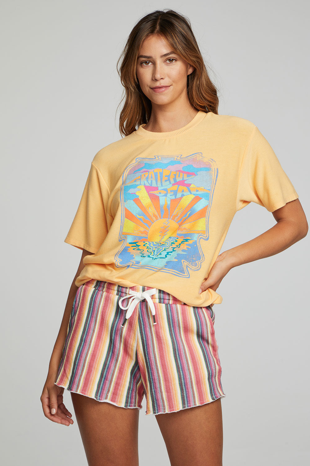 Grateful Dead Sunset Rays - Light Citron by Chaser | 25 South Boutiques