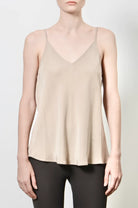 Henrietta Silk Camisole - Mushroom by Elaine Kim | 25 South Boutiques