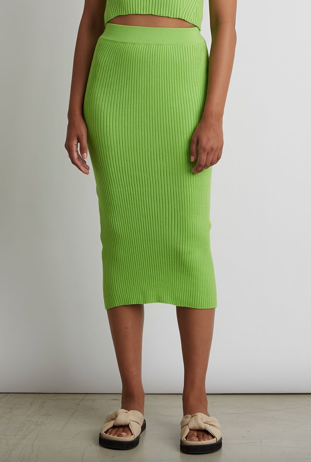 Mia Tube Skirt - Lime by Eleven Six — alternate view