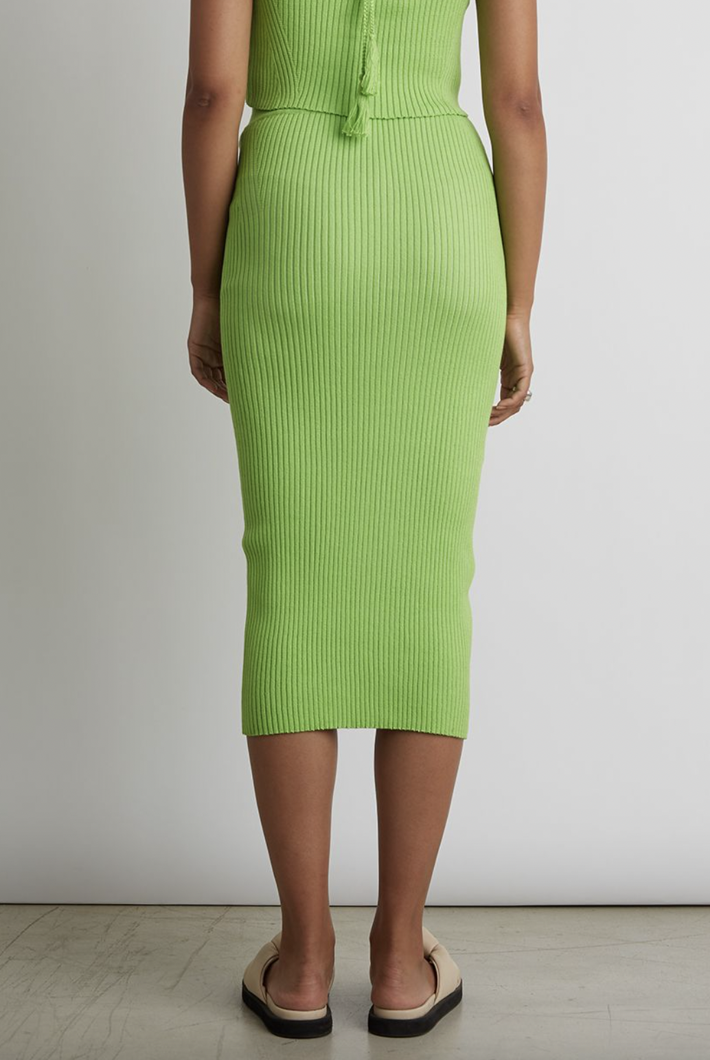 Mia Tube Skirt - Lime by Eleven Six — view 3