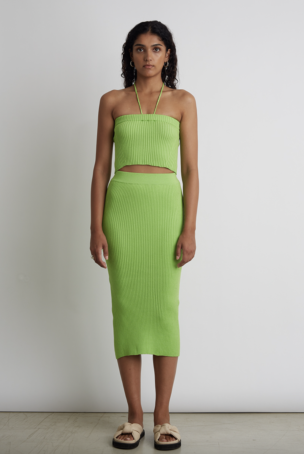 Mia Tube Skirt - Lime by Eleven Six | 25 South Boutiques