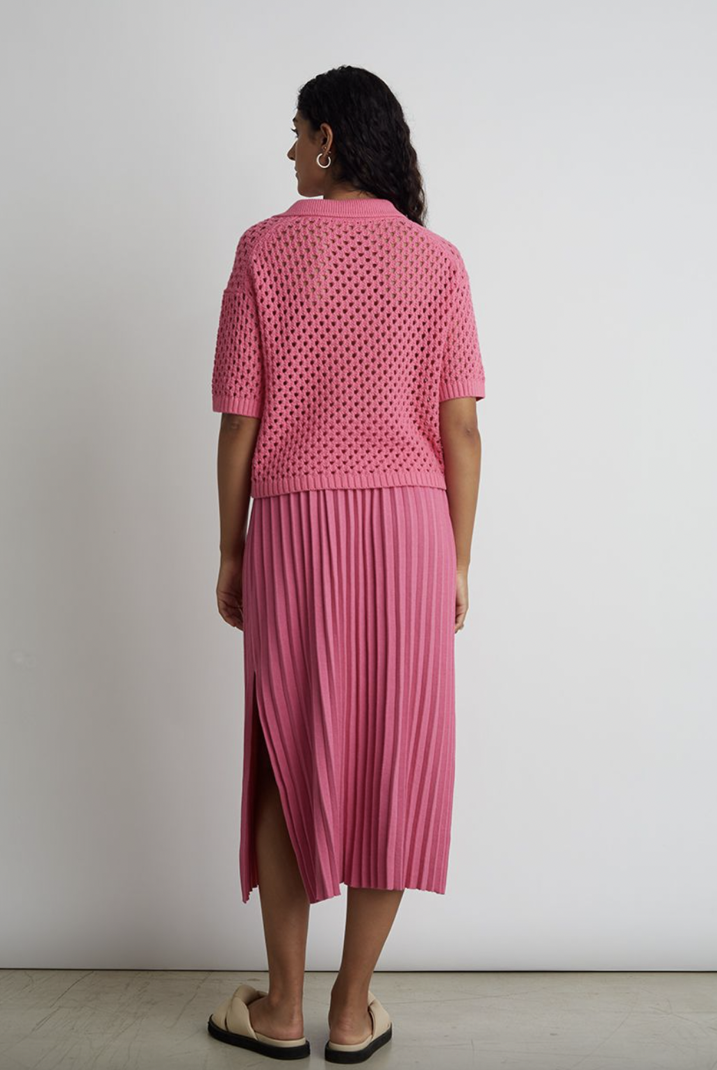 Violet Skirt - Taffy Pink by Eleven Six — view 3
