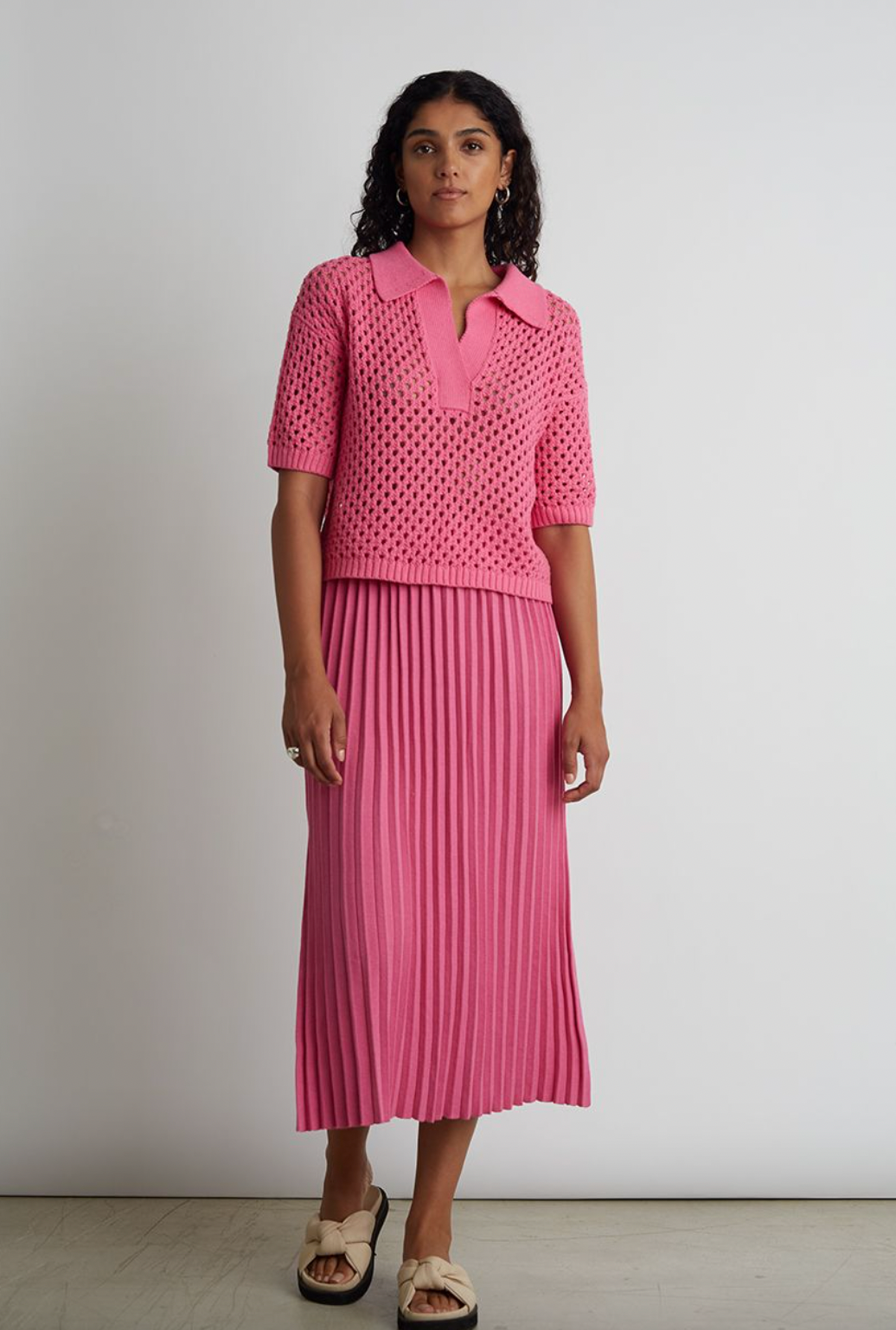 Violet Skirt - Taffy Pink by Eleven Six | 25 South Boutiques