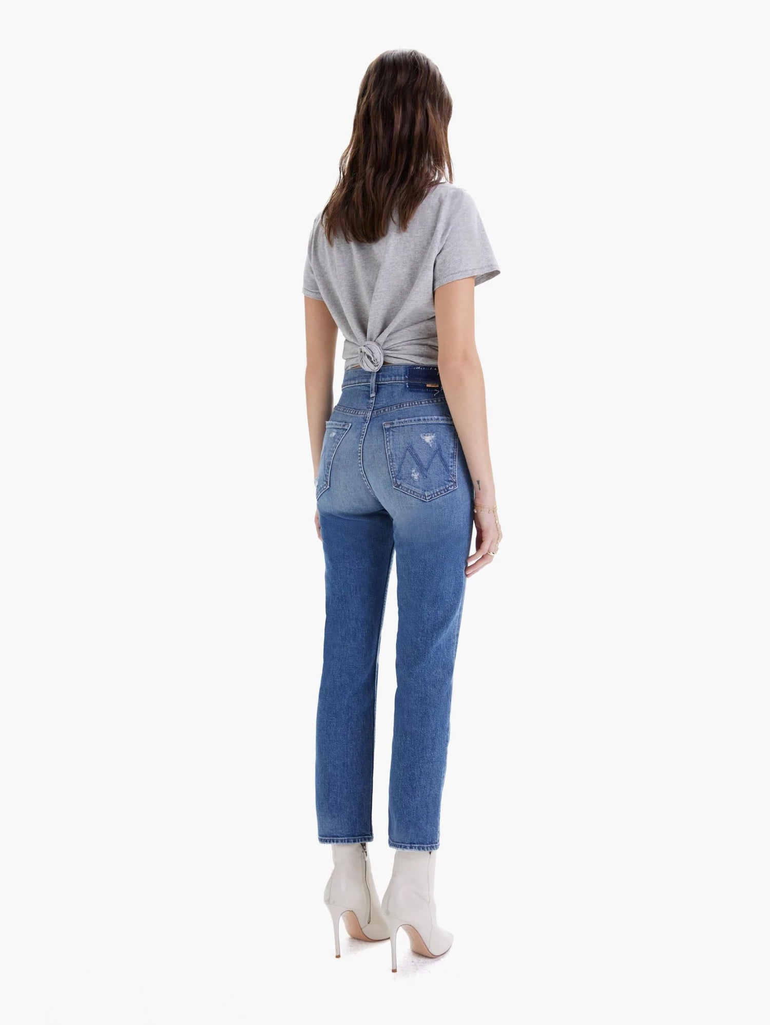 High Waisted Rider Ankle - Far Beyond the Sky by MOTHER — alternate view