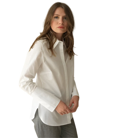 Fedorah Shirt - Optic White by Hana San | 25 South Boutiques