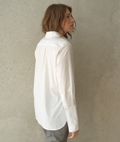 Fedorah Shirt - Optic White by Hana San — alternate view