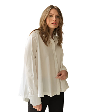 Fiona Shirt - Optic White by Hana San | 25 South Boutiques
