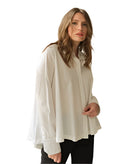 Fiona Shirt - Optic White by Hana San | 25 South Boutiques