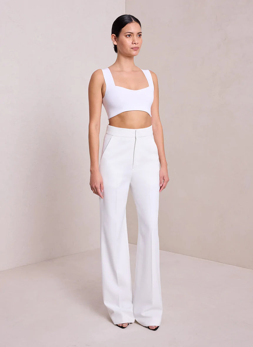 Jordana Knit Bra - White by A.L.C — view 4