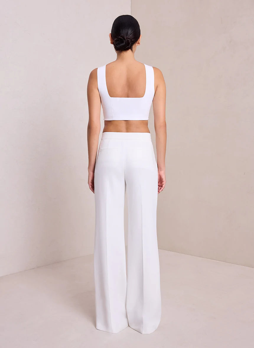 Jordana Knit Bra - White by A.L.C — view 3