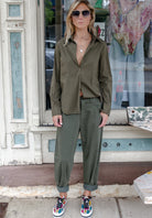 Button-Up Shirt - Khaki by Tandem — view 4