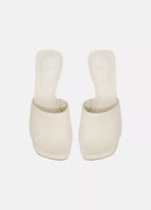 Lulu Heeled Sandals - Marble Cream by Vince — view 4