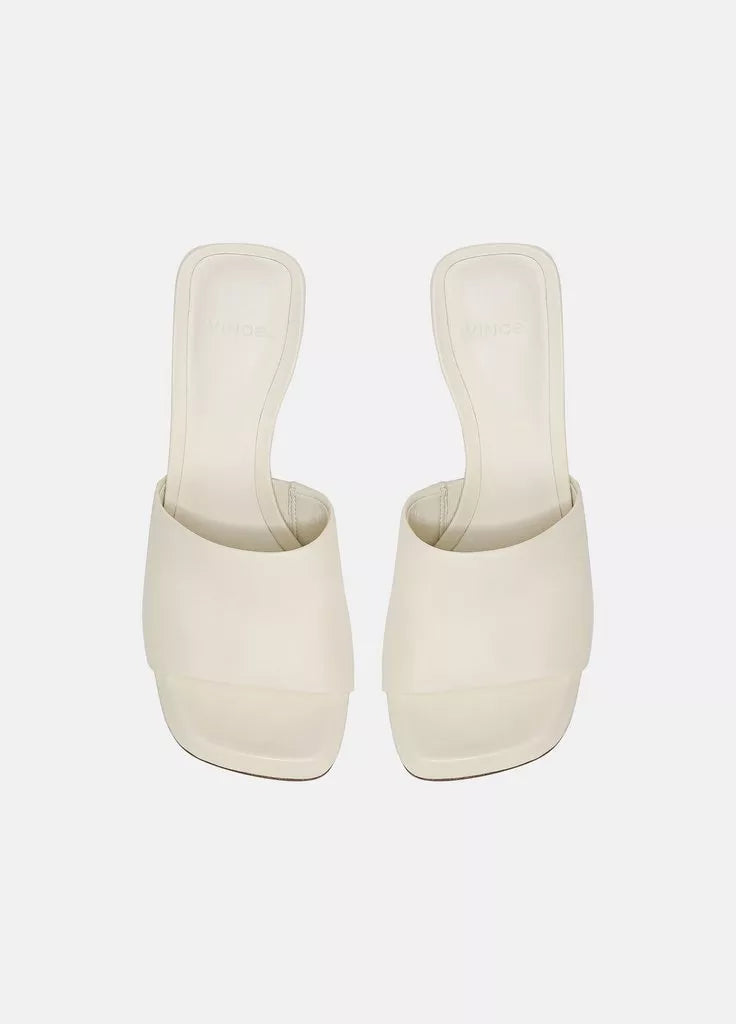 Lulu Heeled Sandals - Marble Cream by Vince — view 4