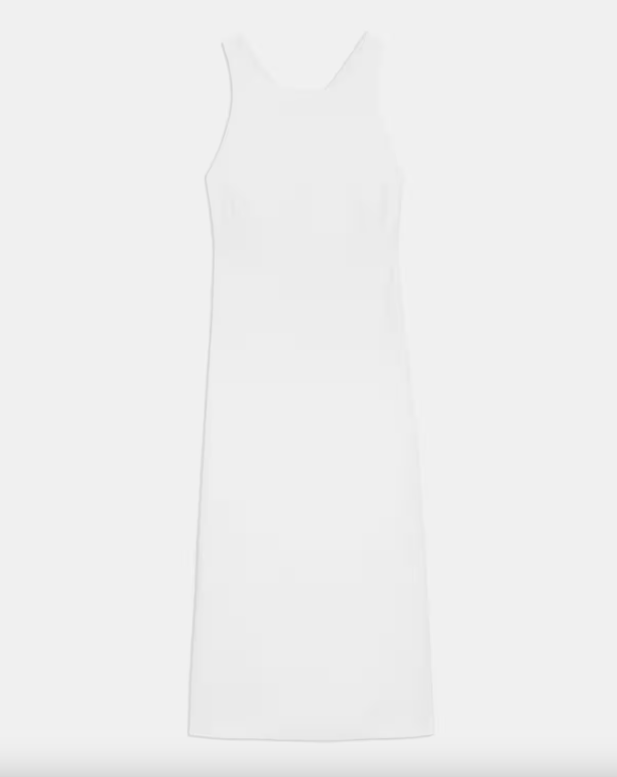 Viscose Cross-Back Sheath Dress - White by Theory — view 4