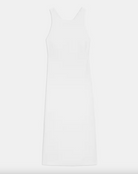 Viscose Cross-Back Sheath Dress - White by Theory — view 4