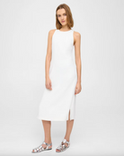 Viscose Cross-Back Sheath Dress - White by Theory | 25 South Boutiques