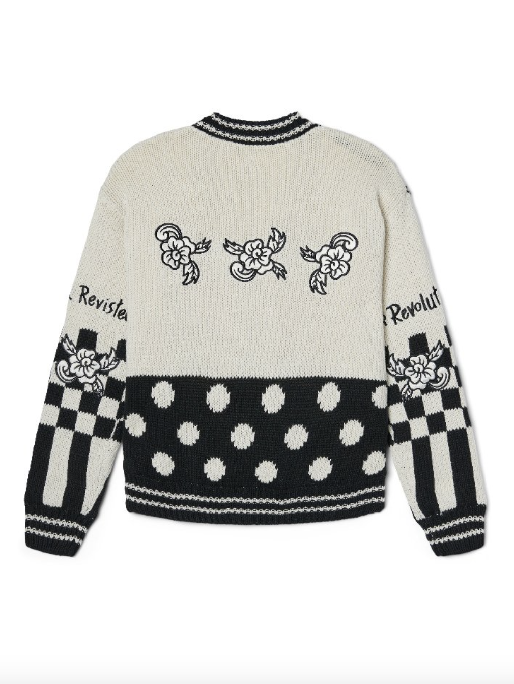 Pop Revolution Cardigan - Black / White by NO! Jeans — view 3