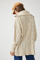 Driftwood Cable Polo - Ivory by Free People — view 3
