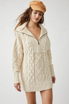 Driftwood Cable Polo - Ivory by Free People — view 5