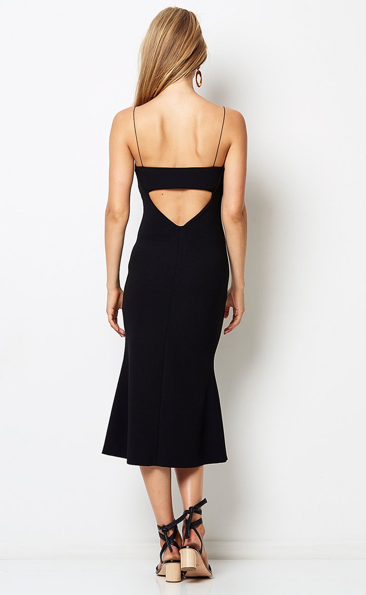 Te Amo Scoop Midi Dress - Black by Bec & Bridge — view 3