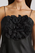 Floral Applique Dress - Black by Zac Posen — view 3
