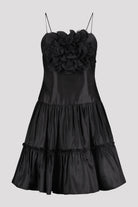 Floral Applique Dress - Black by Zac Posen — view 4