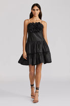 Floral Applique Dress - Black by Zac Posen | 25 South Boutiques