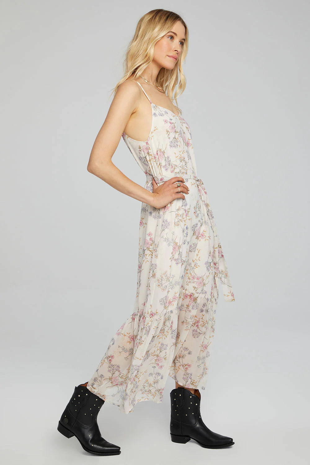 Rossen Midi Dress - Vanilla by Saltwater Luxe — alternate view