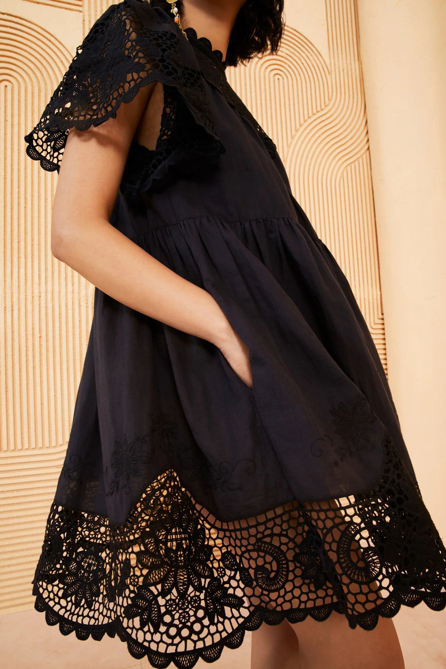 Tallulah Dress - Noir by Ulla Johnson — view 3