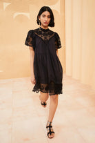 Tallulah Dress - Noir by Ulla Johnson — view 4