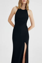 Poet High Neck Dress - Black by Significant Other — view 4