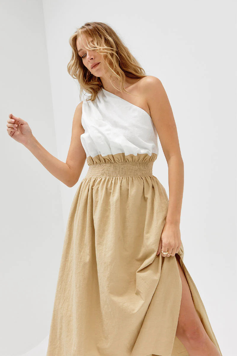 Reserve Midi Dress - Latte by Sovere — alternate view