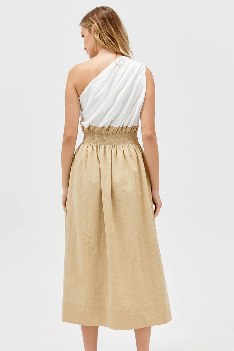 Reserve Midi Dress - Latte by Sovere — view 3