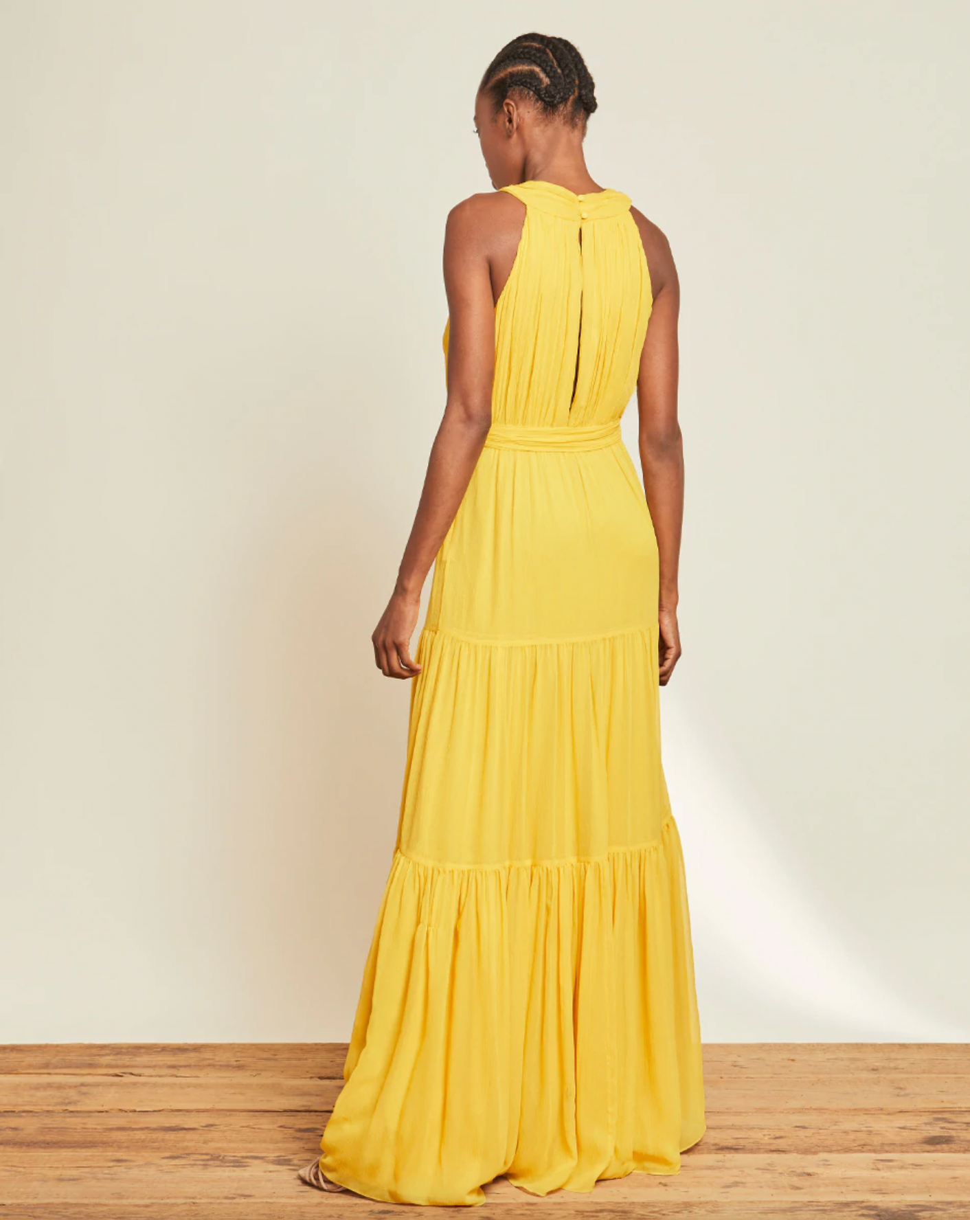 Florencia Silk Dress - Canary by Veronica Beard — alternate view