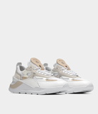 Fuga Mesh Sneakers - White Cuoio by D.A.T.E. — alternate view