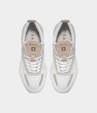 Fuga Mesh Sneakers - White Cuoio by D.A.T.E. — view 3