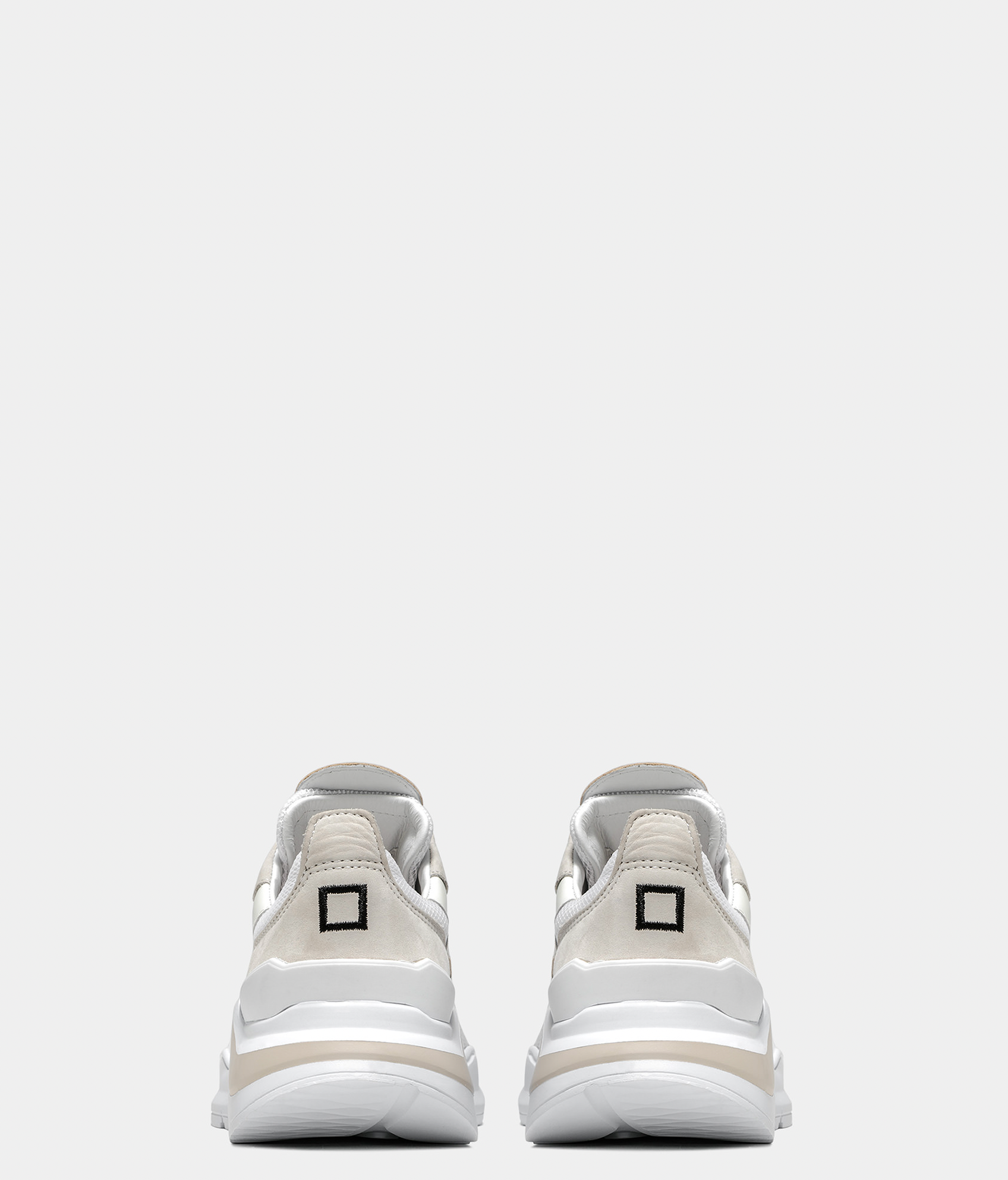 Fuga Mesh Sneakers - White Cuoio by D.A.T.E. — view 6