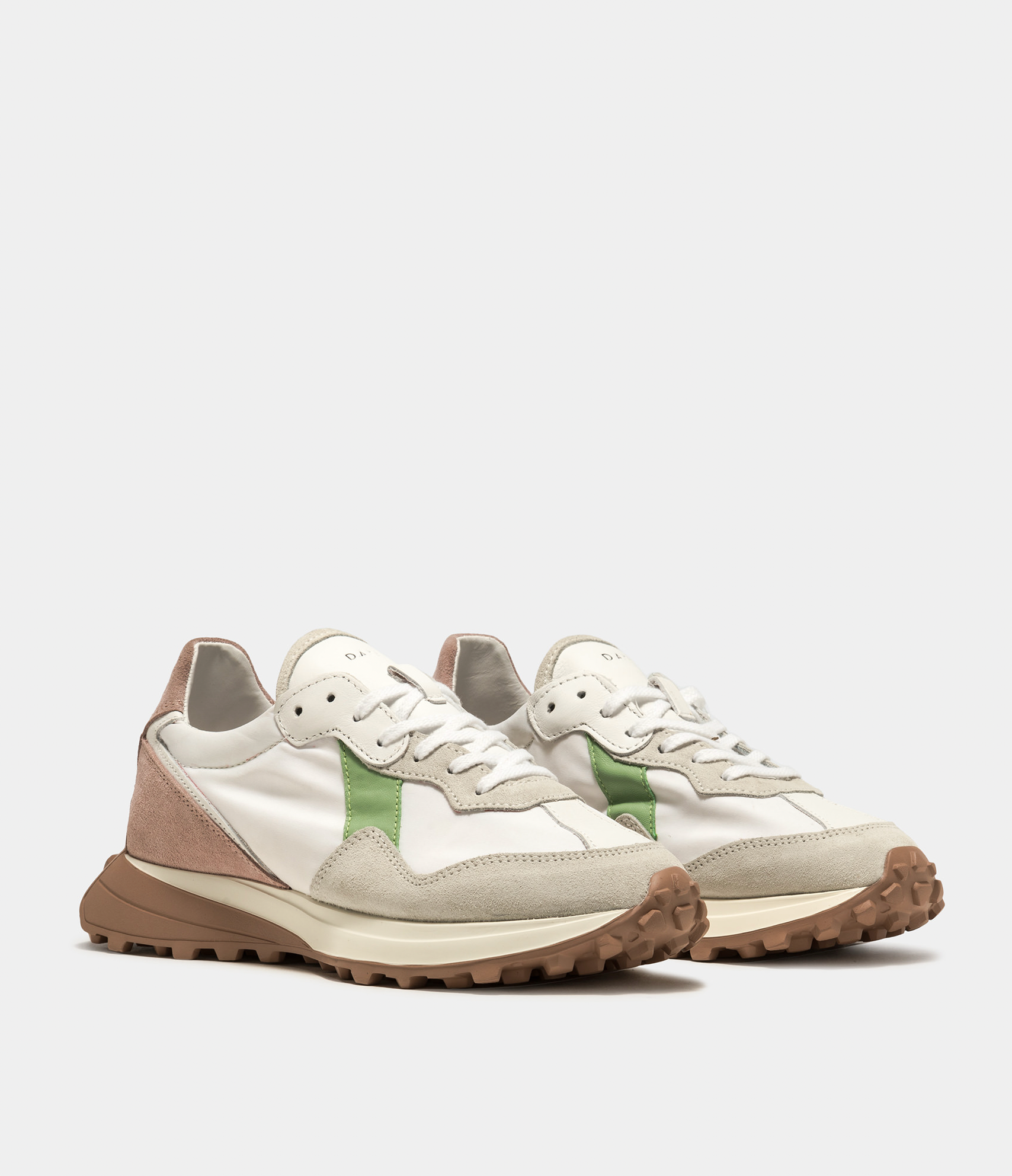 Vetta Sneakers - Colored White Pink by D.A.T.E. — alternate view