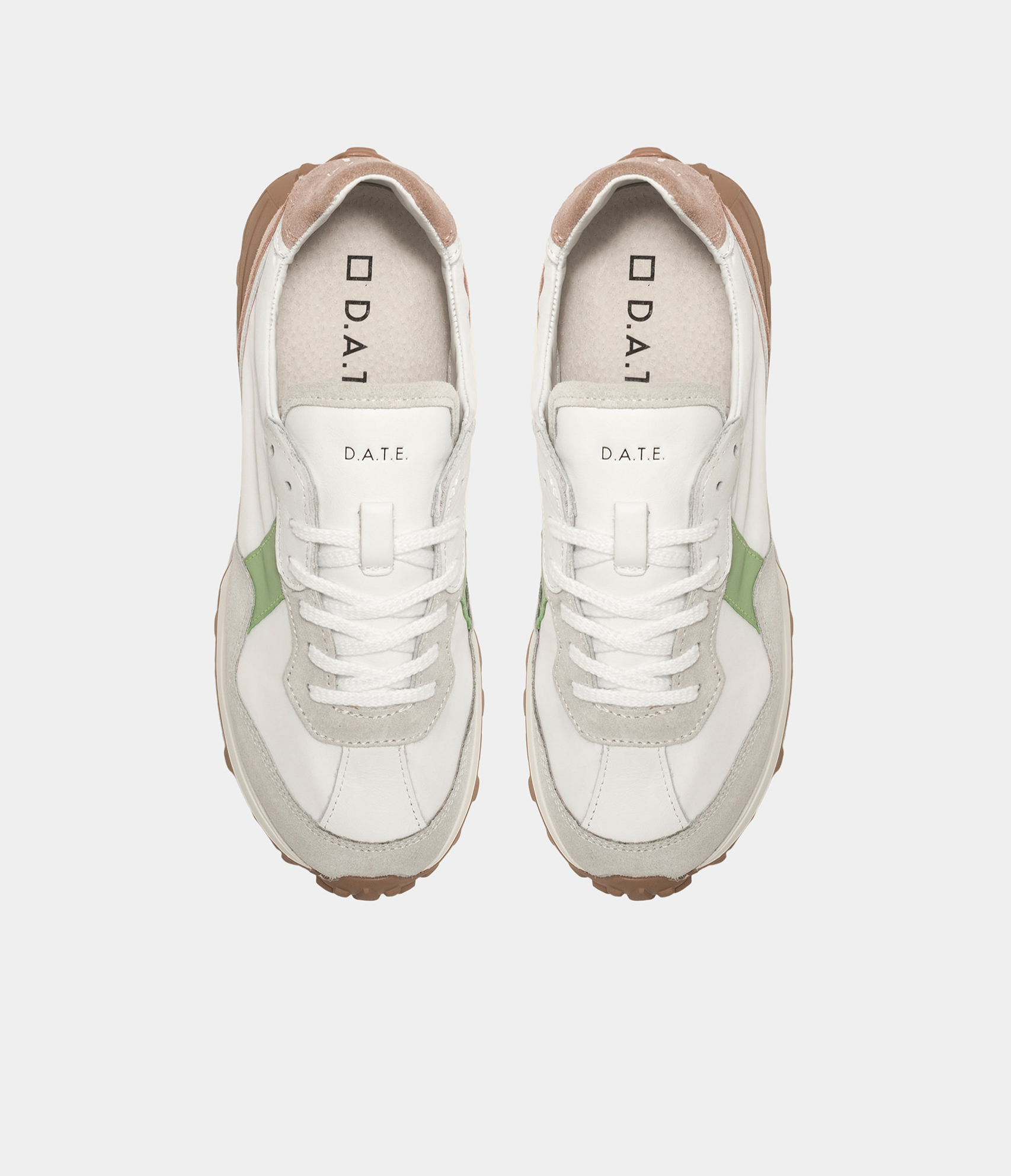 Vetta Sneakers - Colored White Pink by D.A.T.E. — view 3