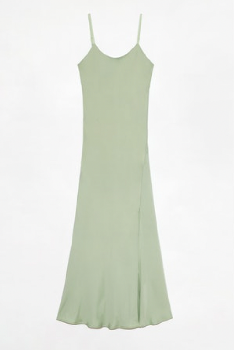 Lennon Midi Dress - Sage Green by Deluc — view 5