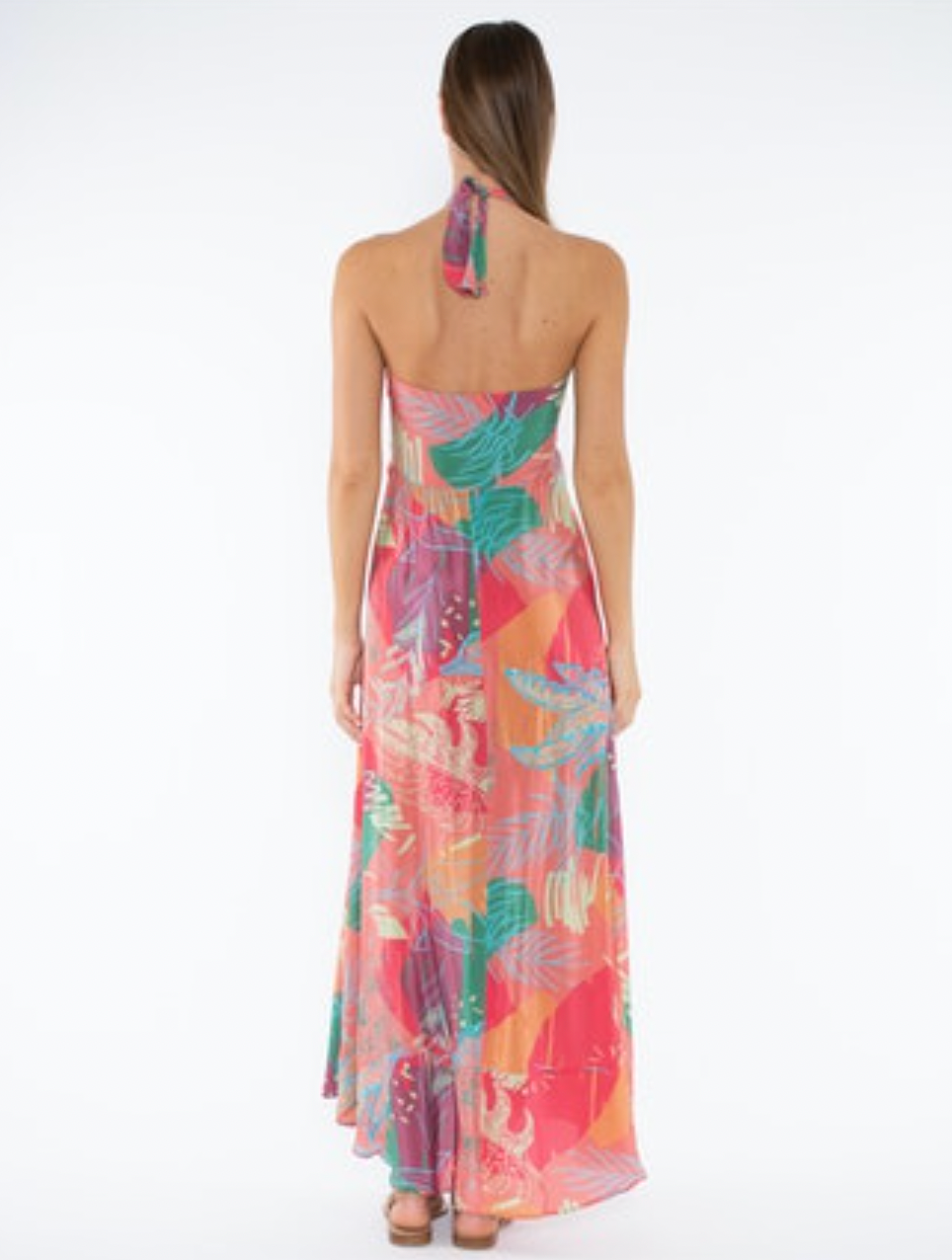 Armenia Dress - Pink Abstract Jungle by Taj by Sabrina Crippa — alternate view