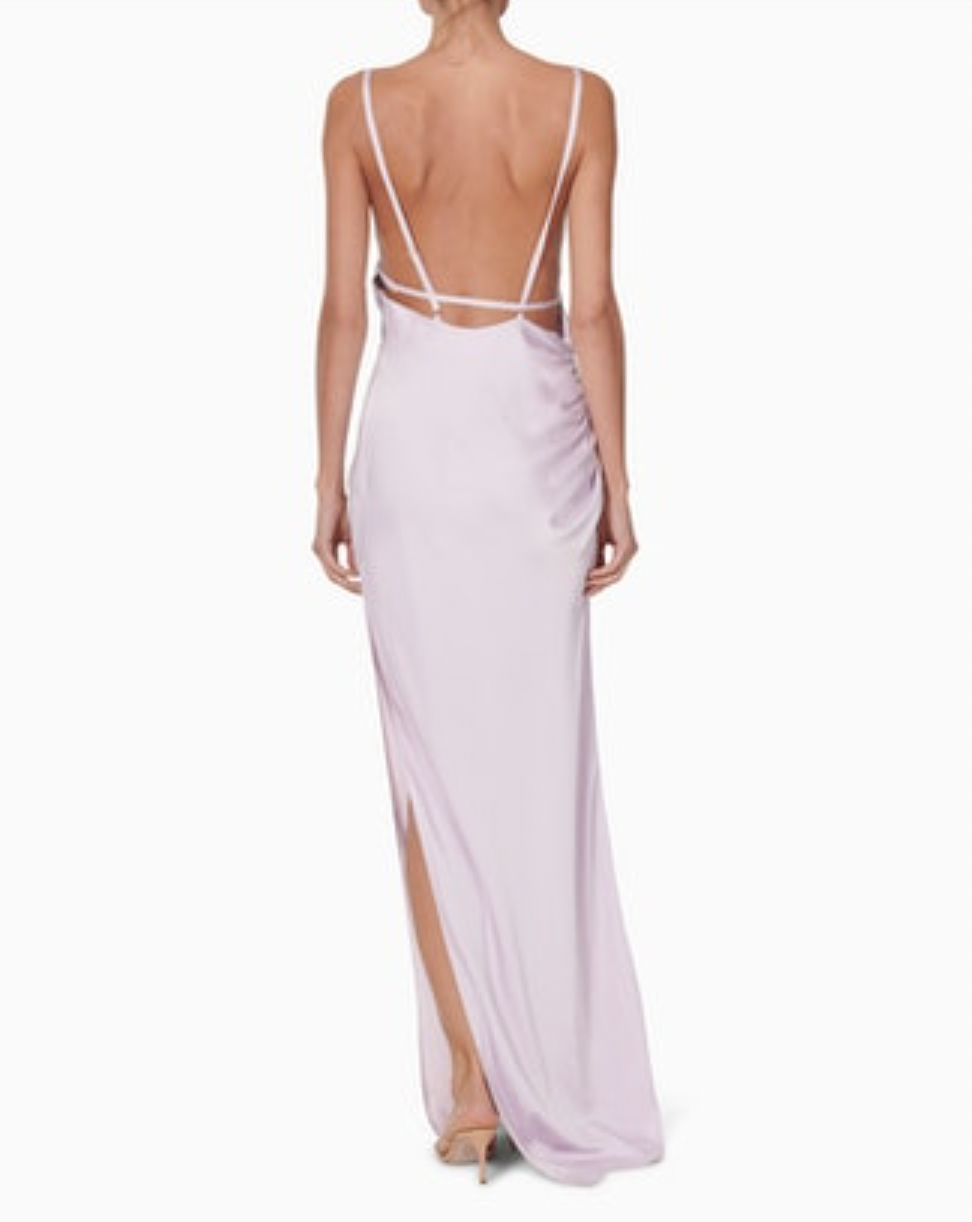 Marie Cowl Neck Maxi Dress - Pale Lavender by Ramy Brook — alternate view