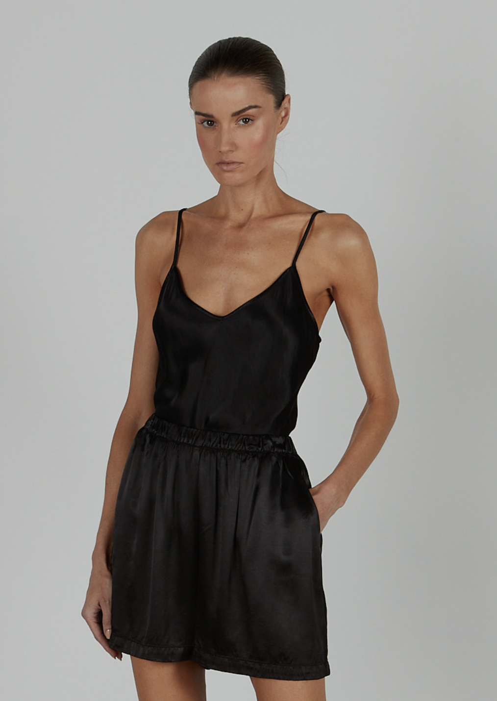 Bias Cut Cami - Black by Enza Costa | 25 South Boutiques